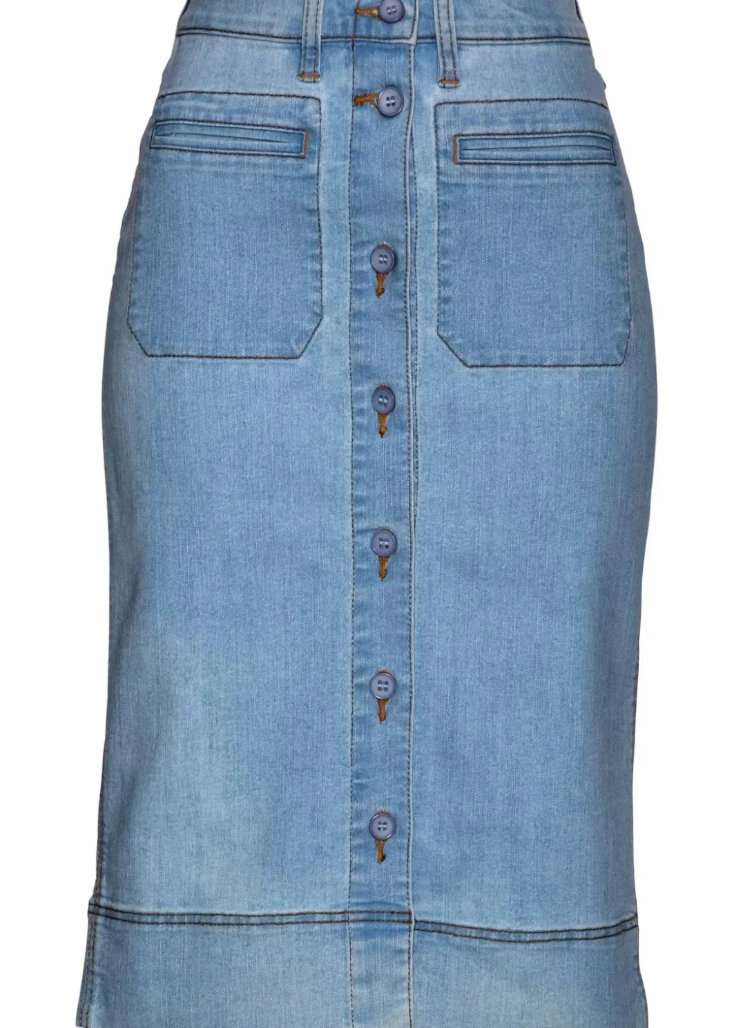 Online Jeansrock mit Knöpfen Damen Bekleidung·Sportbekleidung|Röcke