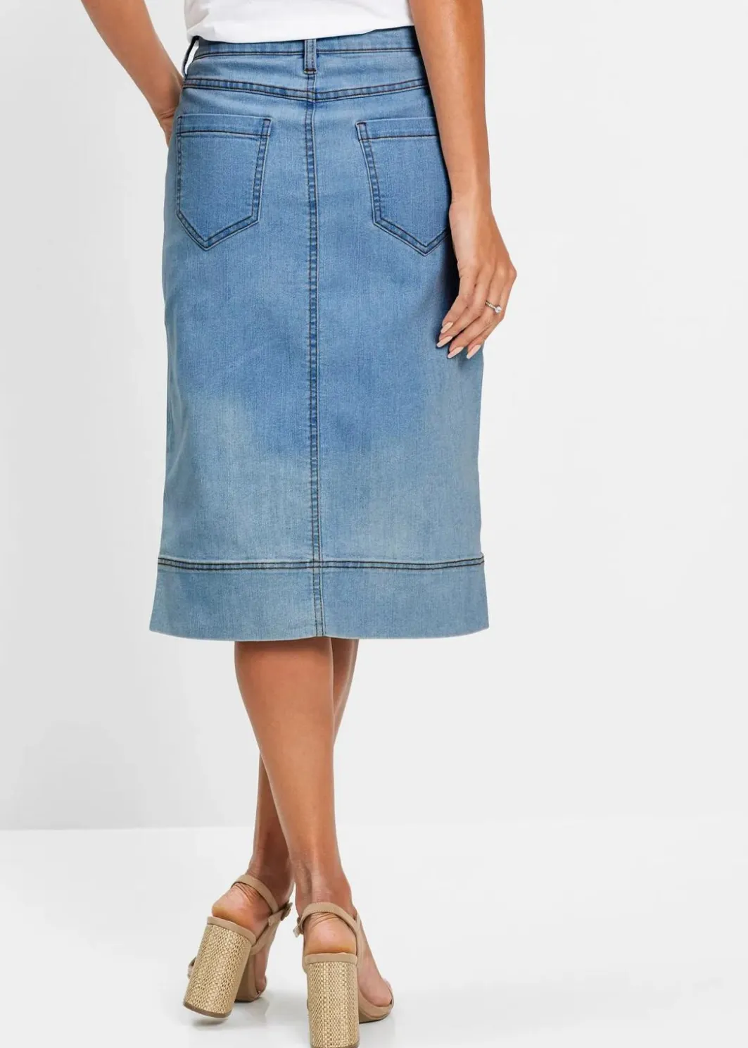 Online Jeansrock mit Knöpfen Damen Bekleidung·Sportbekleidung|Röcke