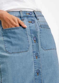 Online Jeansrock mit Knöpfen Damen Bekleidung·Sportbekleidung|Röcke