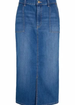 Damen bonprix Bekleidung·Sportbekleidung|Röcke|Jeansrock mit Schlitz