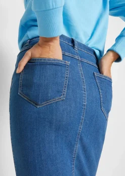Damen bonprix Bekleidung·Sportbekleidung|Röcke|Jeansrock mit Schlitz