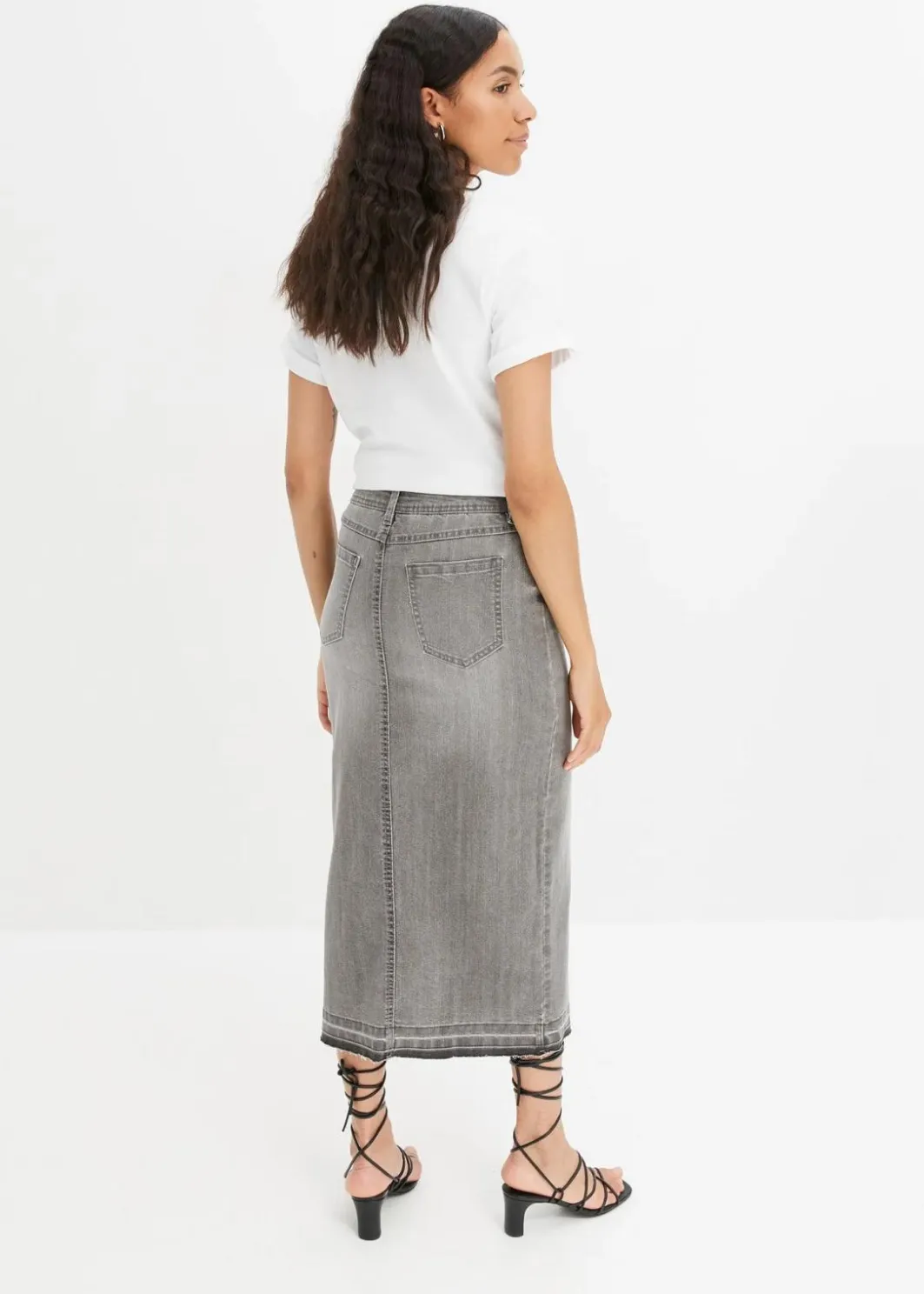 Damen bonprix Bekleidung·Sportbekleidung|Röcke|Jeansrock mit Schlitz