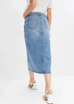 Hot Jeansrock mit Schlitz Damen Bekleidung·Sportbekleidung|Röcke