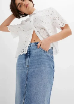 Hot Jeansrock mit Schlitz Damen Bekleidung·Sportbekleidung|Röcke