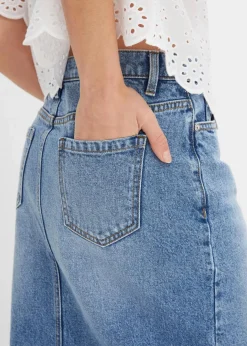 Hot Jeansrock mit Schlitz Damen Bekleidung·Sportbekleidung|Röcke