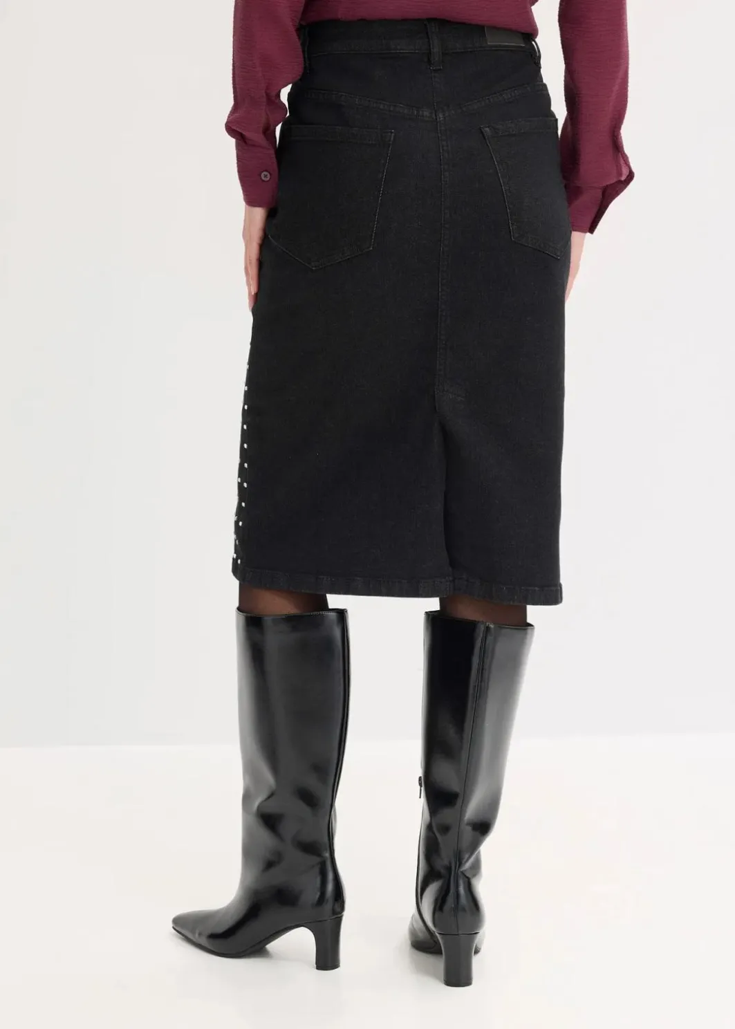 Sale Jeansrock mit Strassapplikation Damen Bekleidung·Sportbekleidung|Röcke