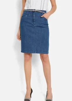 Clearance Jeansrock, Stretch Damen Bekleidung·Sportbekleidung|Röcke