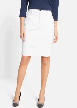 Damen bonprix Röcke|Bekleidung·Sportbekleidung|Jeansrock, Stretch