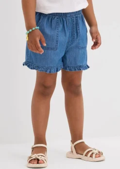 Outlet Jeans-Shorts aus fließender Baumwolle Kinder Mädchen 2-8 Jahre·Shorts|Mädchen 2-8 Jahre·Nachhaltigere Materialien
