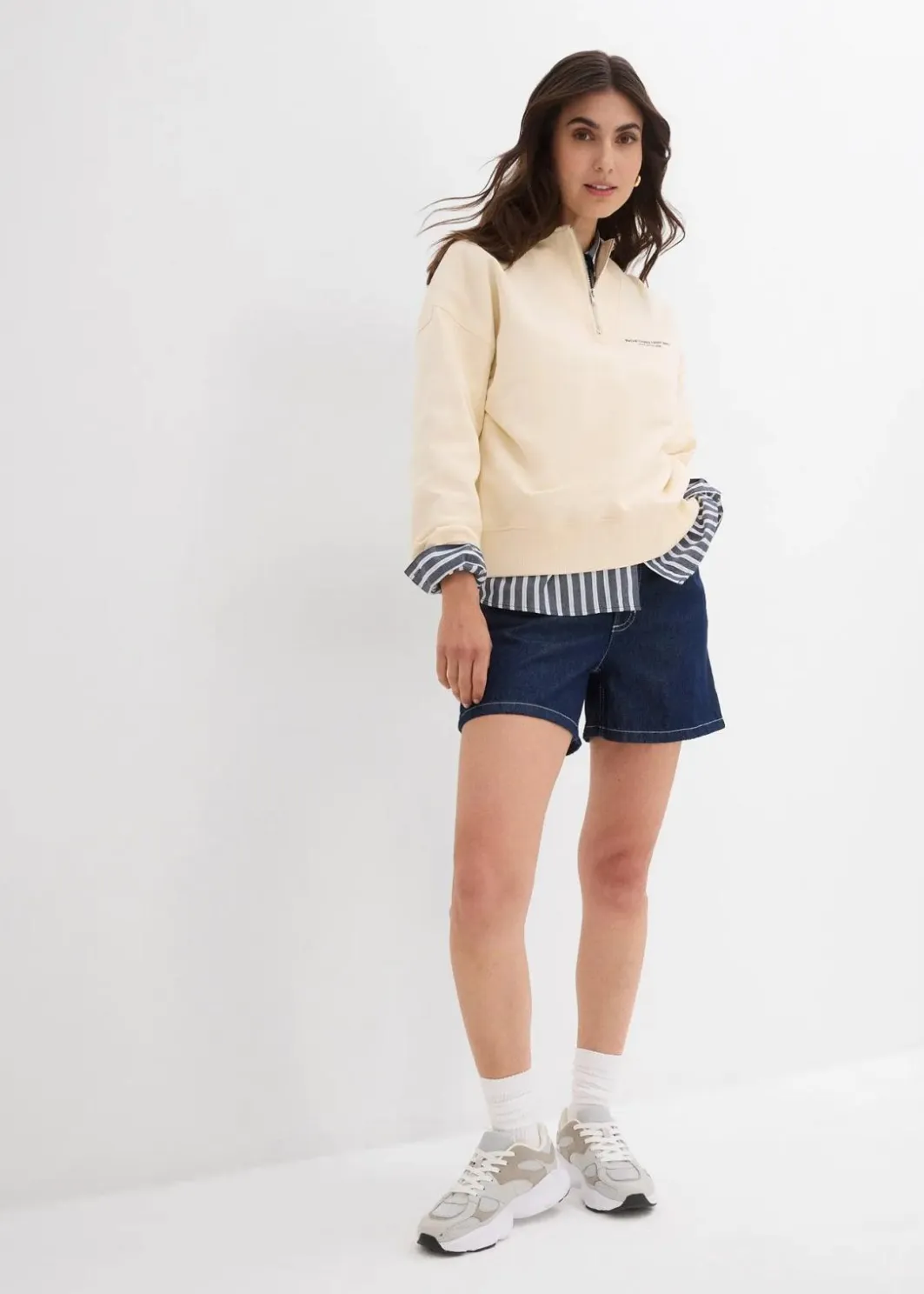 Outlet Jeans-Shorts High Waist, Low Stretch Damen Bekleidung·Outdoorbekleidung|Bekleidung·Shirts & Tops