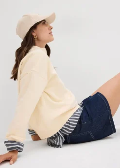 Outlet Jeans-Shorts High Waist, Low Stretch Damen Bekleidung·Outdoorbekleidung|Bekleidung·Shirts & Tops