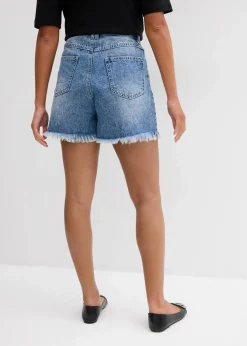 Damen bonprix Bekleidung·Outdoorbekleidung|Bekleidung·Shirts & Tops|Jeans-Shorts High Waist, Low Stretch