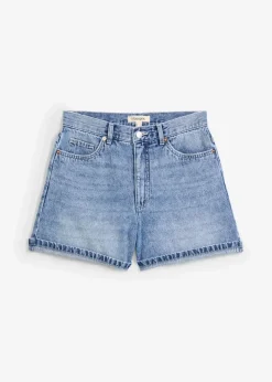 Damen bonprix Bekleidung·Outdoorbekleidung|Bekleidung·Shirts & Tops|Jeans-Shorts High Waist, Low Stretch