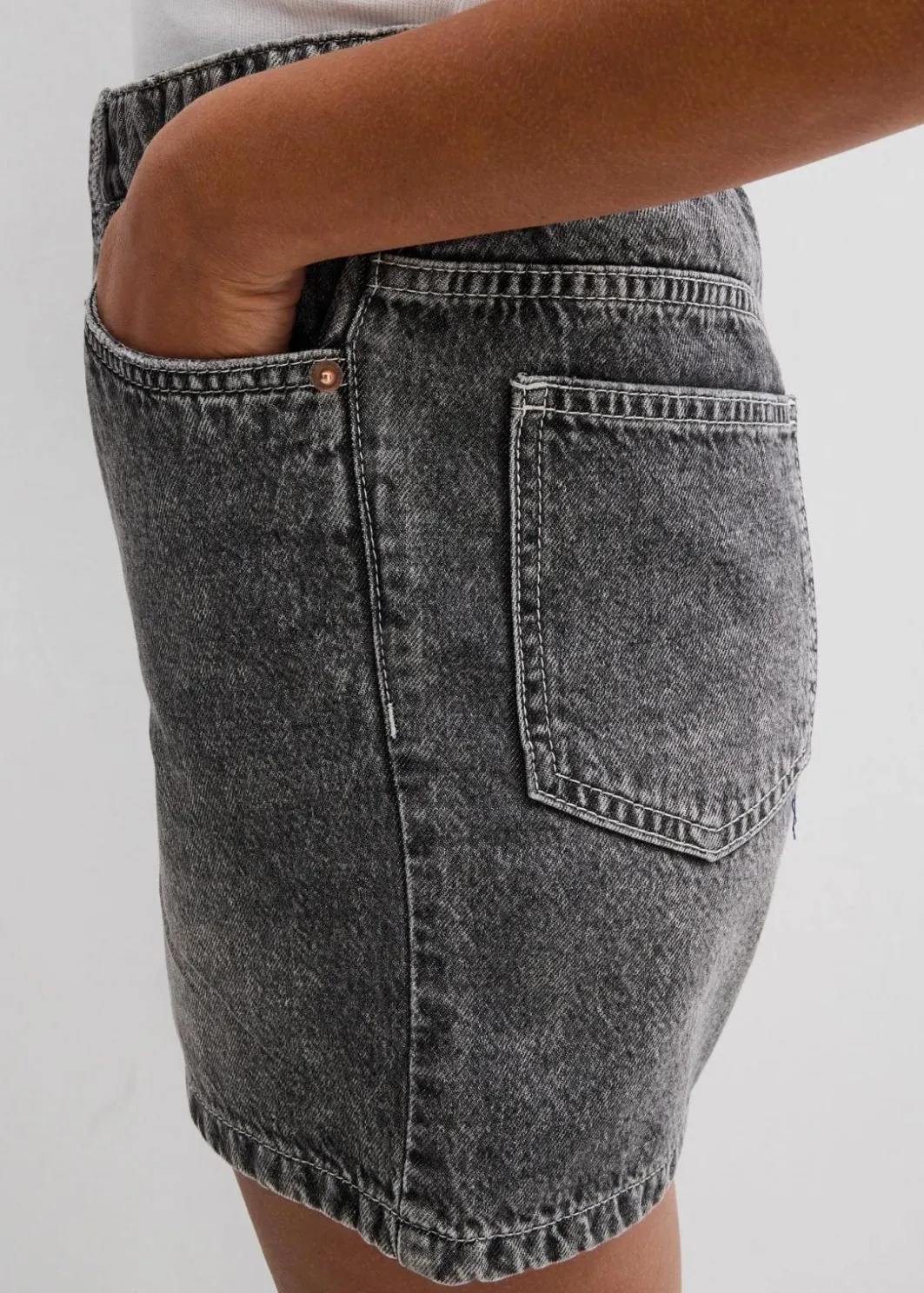 Damen bonprix Jeans|Shorts|Jeans-Shorts High Waist, Low Stretch