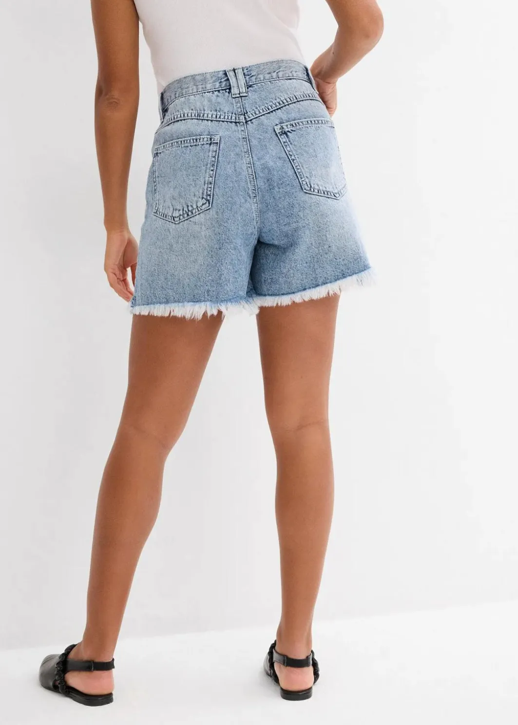 Clearance Jeans-Shorts High Waist, Low Stretch Damen Jeans|Shorts