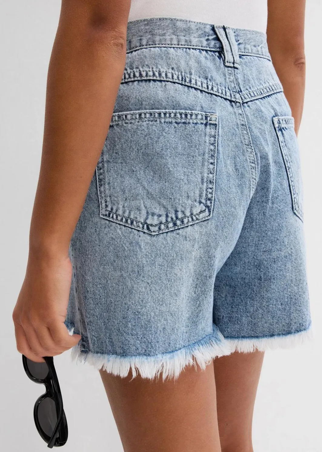 Clearance Jeans-Shorts High Waist, Low Stretch Damen Jeans|Shorts