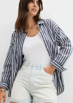 Damen bonprix Jeans|Shorts|Jeans-Shorts High Waist, Low Stretch