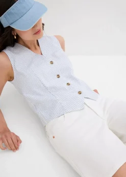 Damen bonprix Bekleidung·Outdoorbekleidung|Bekleidung·Shirts & Tops|Jeans-Shorts Mid Waist