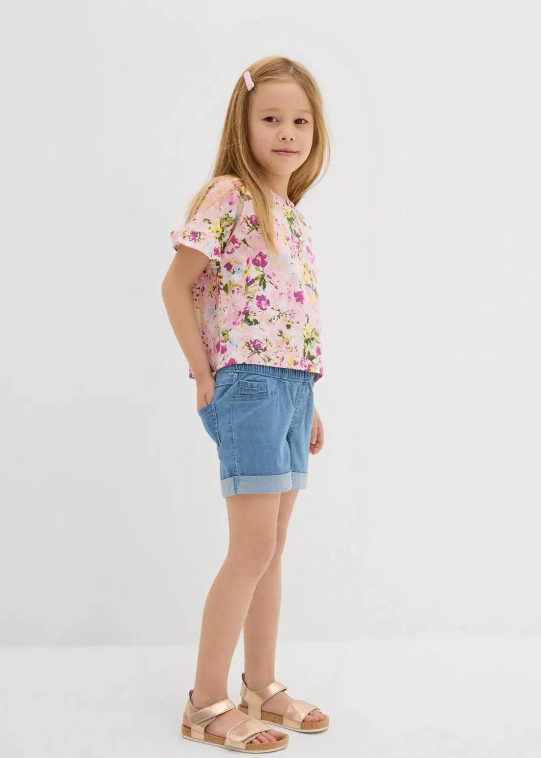 Kinder bonprix Mädchen 2-8 Jahre·Shorts|Mädchen 2-8 Jahre·Jeans & Hosen|Jeans-Shorts Mid Waist