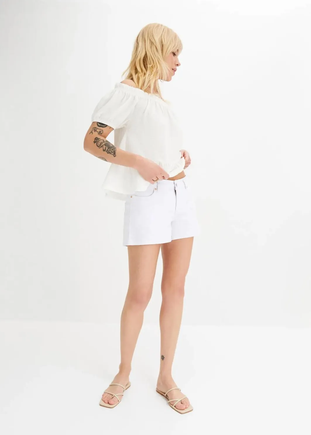 Best Jeansshorts, Mid Waist Damen Jeans|Shorts