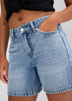 Damen bonprix Jeans|Shorts|Jeans-Shorts Mid Waist