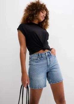 Damen bonprix Jeans|Shorts|Jeans-Shorts Mid Waist