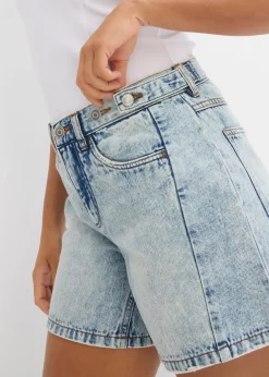 New Jeans-Shorts Mid Waist, Low Stretch Damen Jeans|Shorts