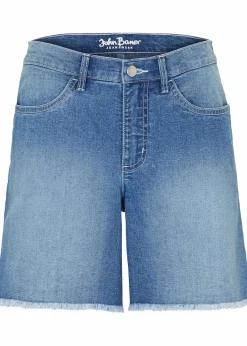 Damen bonprix Bekleidung·Outdoorbekleidung|Bekleidung·Shirts & Tops|Jeansshorts, Mid Waist, Stretch