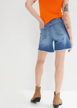 Damen bonprix Bekleidung·Outdoorbekleidung|Bekleidung·Shirts & Tops|Jeansshorts, Mid Waist, Stretch