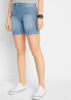 Sale Jeansshorts Slim Fit Mid Waist, 2er Pack Damen Jeans|Shorts