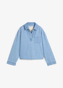Jeans-Tunika Damen Bekleidung·Jacken & Mäntel|Blusen & Tuniken