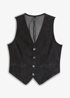 Damen bonprix Nachhaltigere Materialien|Jacken & Mäntel|Jeansweste