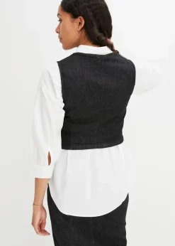 Damen bonprix Nachhaltigere Materialien|Jacken & Mäntel|Jeansweste
