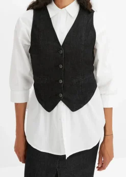 Damen bonprix Nachhaltigere Materialien|Jacken & Mäntel|Jeansweste