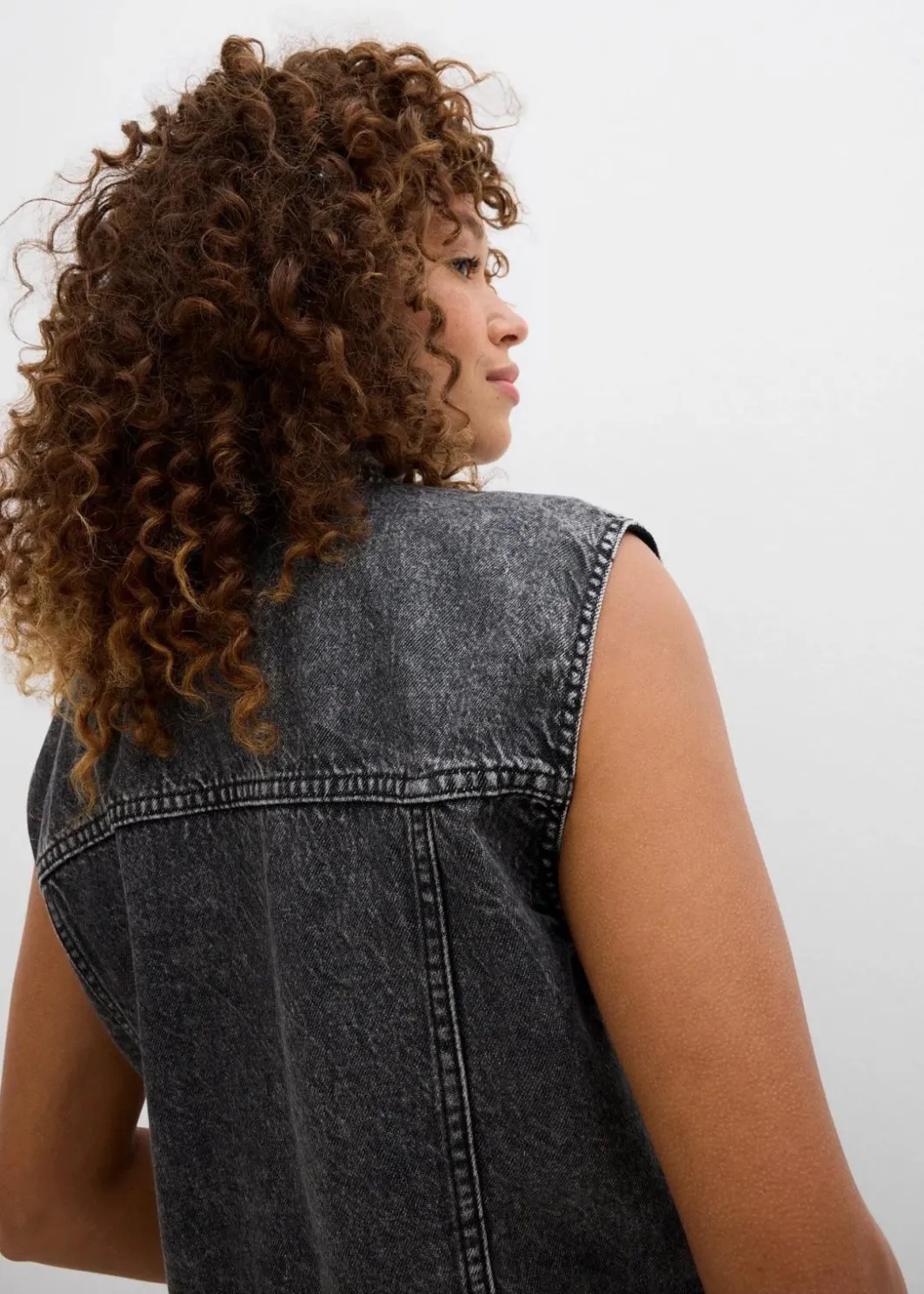 Damen bonprix Jacken & Mäntel|Bekleidung·Hosen|Jeansweste aus Baumwolle