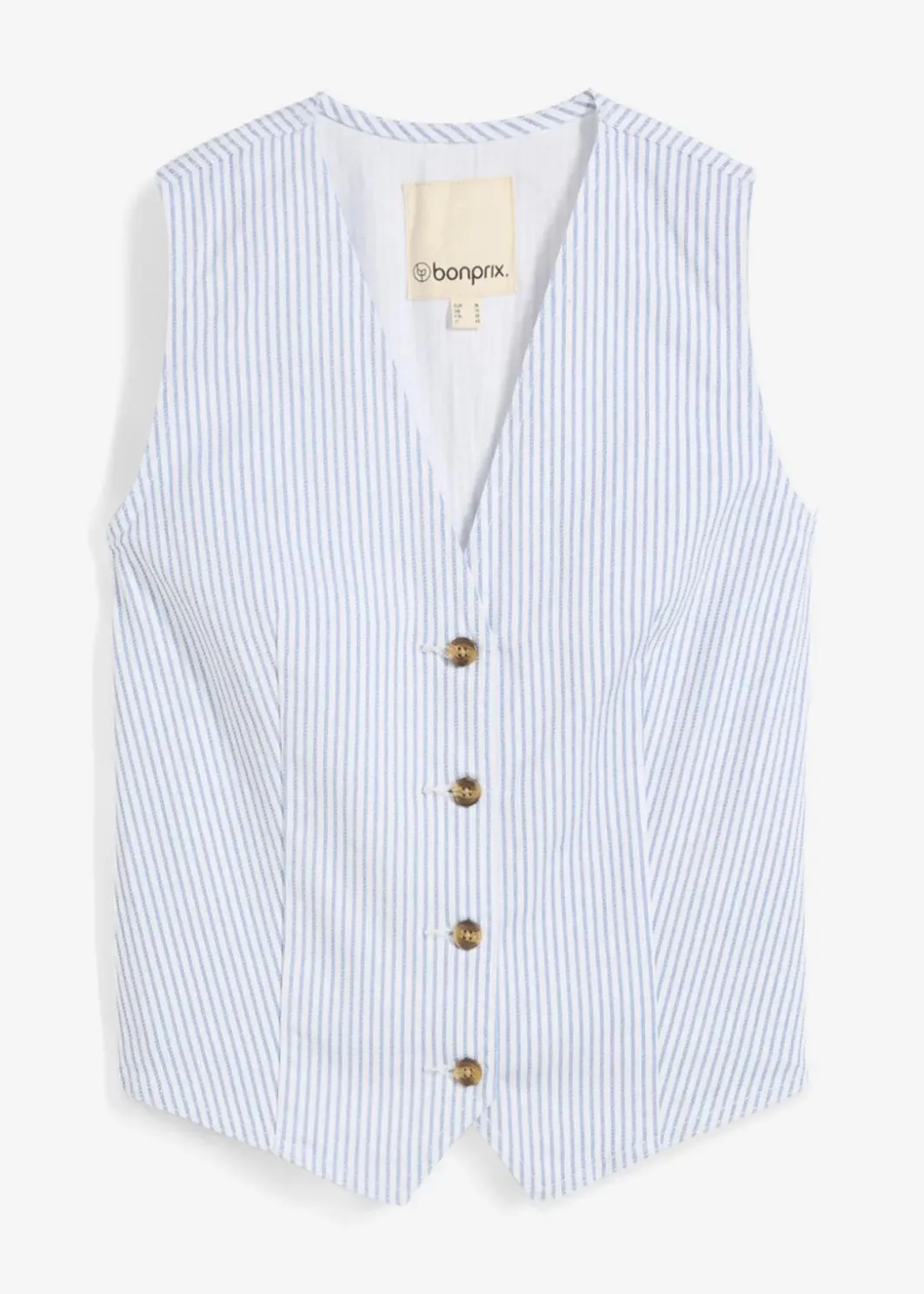 Damen bonprix Bekleidung·Hosen|Jacken & Mäntel|Jeansweste, gestreift