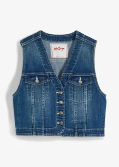 Damen bonprix Bekleidung·Hosen|Jacken & Mäntel|Jeansweste mit Stretch