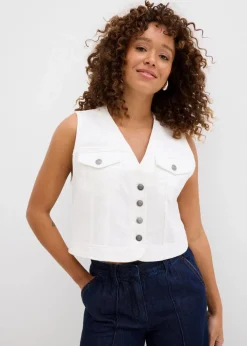 Jeansweste mit Stretch Damen Jacken & Mäntel|Bekleidung·Hosen
