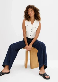 Jeansweste mit Stretch Damen Jacken & Mäntel|Bekleidung·Hosen