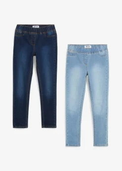 Kinder bonprix Mädchen 9-16 Jahre·Mehrfachpacks|Mädchen 9-16 Jahre·Jeans|Jeggings Mid Waist (2er Pack)
