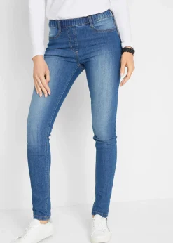 Hot Jeggings Mid Waist, Bequembund Damen Jeans|Kurzgrößen