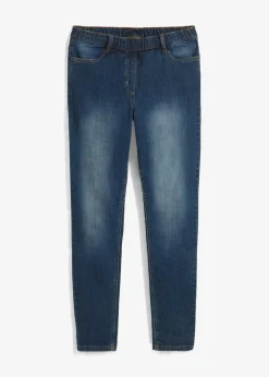 Damen bonprix Jeans|Kurzgrößen|Jeggings Mid Waist, Bequembund
