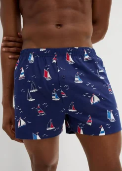 Herren bonprix Boxershorts|Große Größen|Jersey Boxershorts aus Bio-Baumwolle (3er Pack)