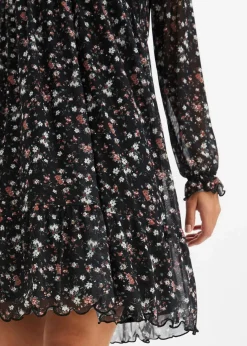 Damen bonprix Bekleidung·Pullover & Strickjacken|Kleider|Jersey Kleid aus Mesh