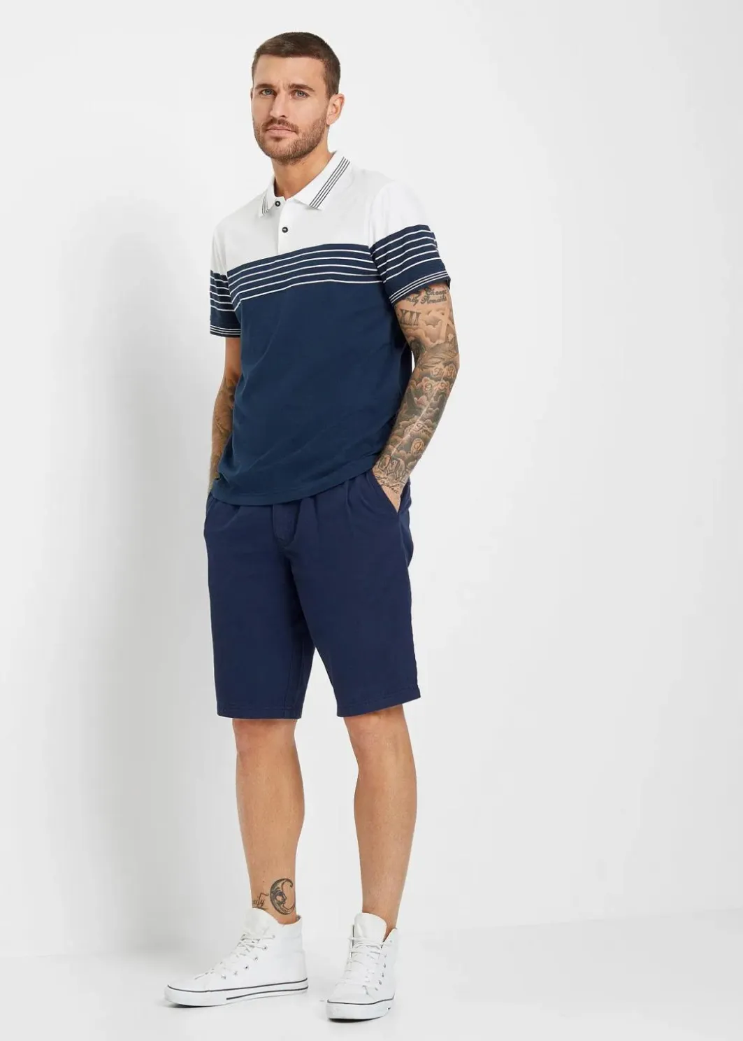 Jersey Poloshirt aus reiner Baumwolle Herren Große Größen|Shirts & Polos