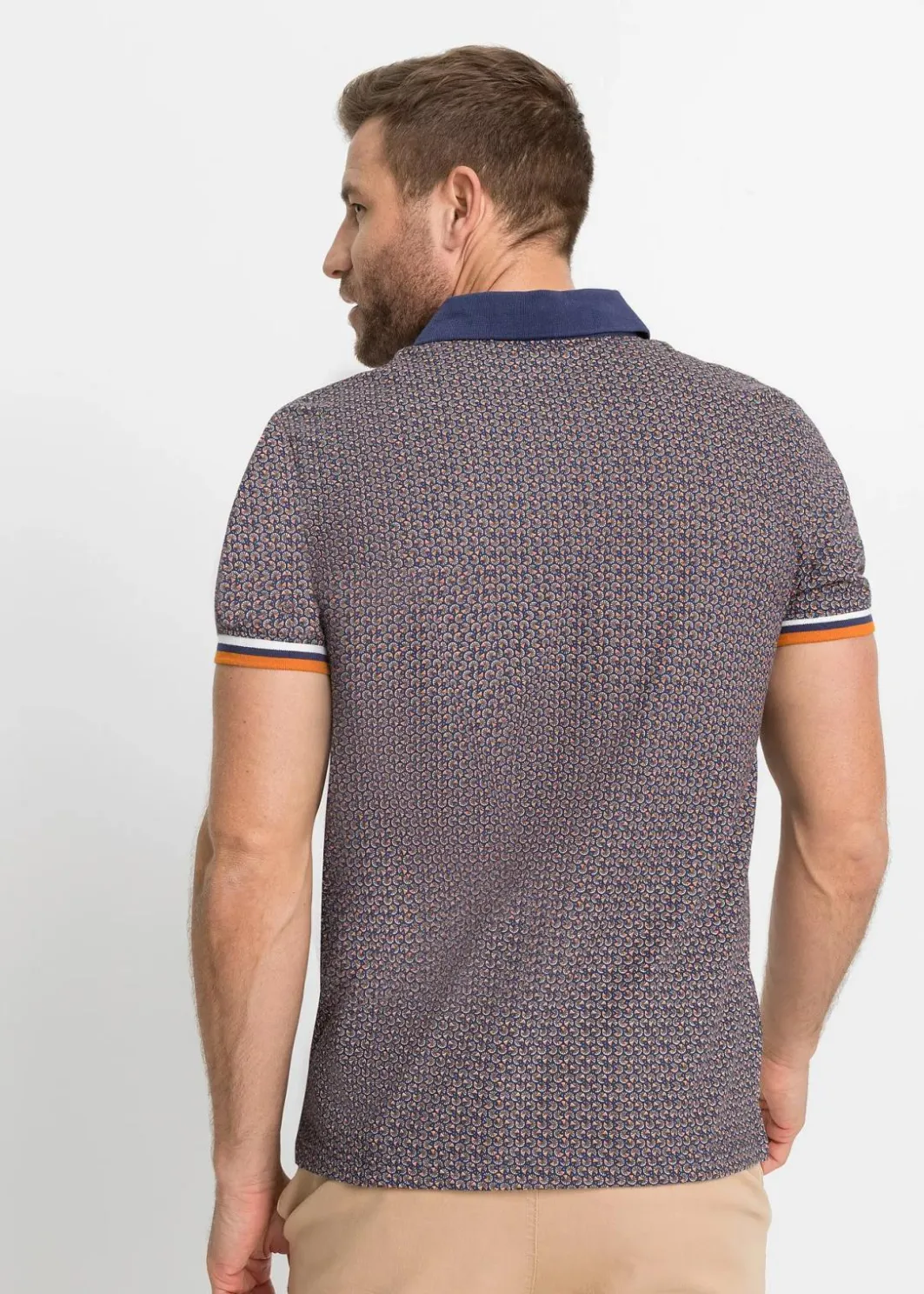Herren bonprix Große Größen|Shirts & Polos|Jersey Poloshirt aus reiner Bio-Baumwolle, Kurzarm