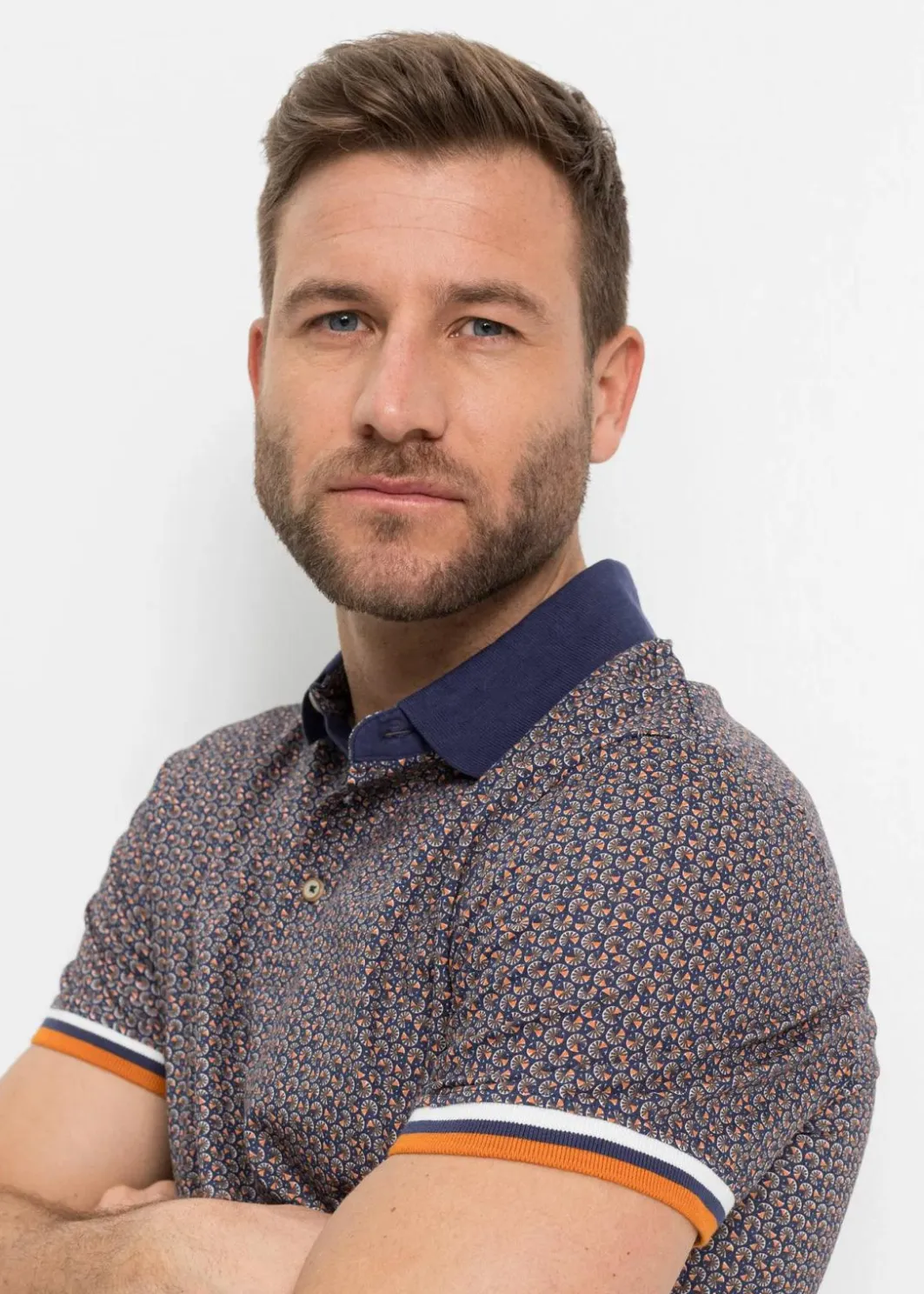 Herren bonprix Große Größen|Shirts & Polos|Jersey Poloshirt aus reiner Bio-Baumwolle, Kurzarm