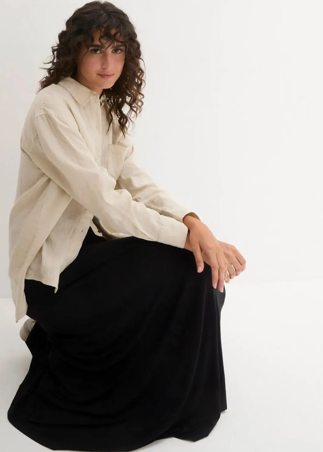 Online Jersey Rock aus Viskose-Mix Damen Bekleidung·Sportbekleidung|Nachhaltigere Materialien