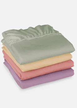bonprix Laken & Matratzenauflagen|Laken & Matratzenauflagen|Jersey Spannbettlaken in Frühlingsfarben