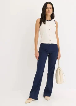 Sale Jersey Tanktop mit Kontrastblende Damen Shirts & Tops